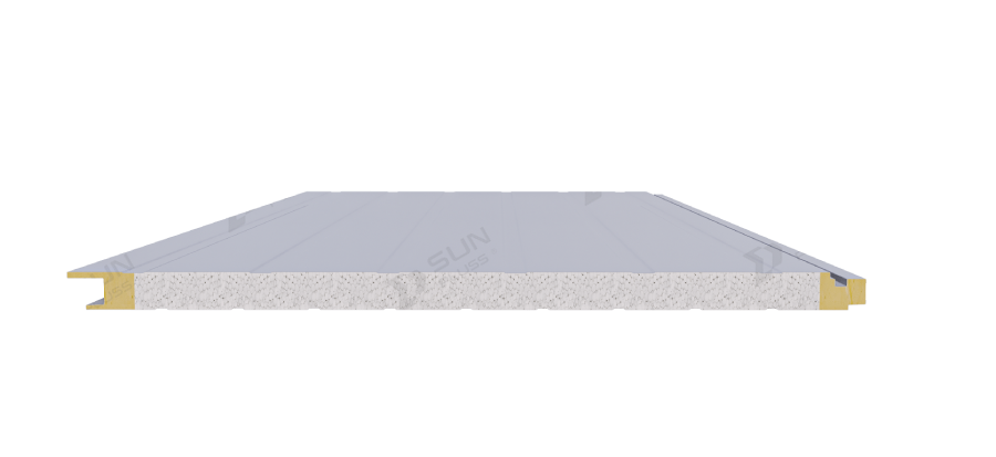Panel EPS Chống Cháy Lan – Sun Pluss Vách ngoài phẳng hoặc sóng gân